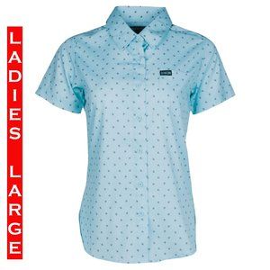 DIXXON - AVERY Party Shirt S/S - Blue - Women's Large